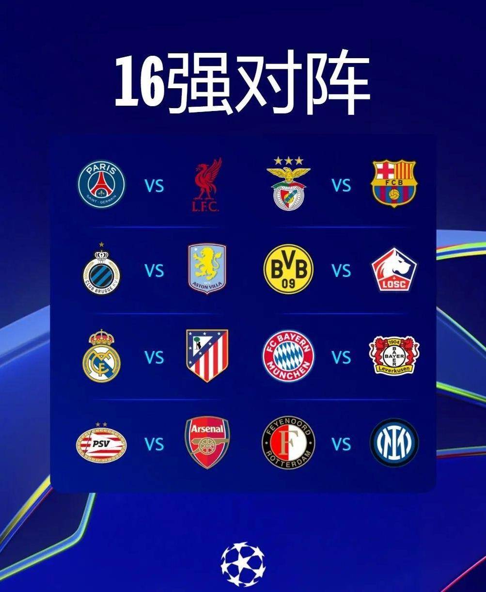 欧冠淘汰赛抽签结果出炉,豪门对决势必激烈的简单介绍 欧冠淘汰赛抽签结果出炉,豪门对决势必激烈的简单介绍